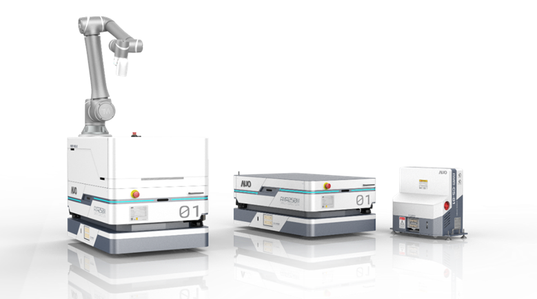 BBIN视讯數位開發的自主式移動機器人（AMR250M），搭配全向輪並結合AI演算法、2D LiDAR、3D攝影機等技術，協助客戶實現產線全自動化